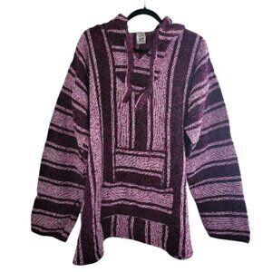 Bajo Baja XL Mexican Sunset Purple Pullover Hoodie